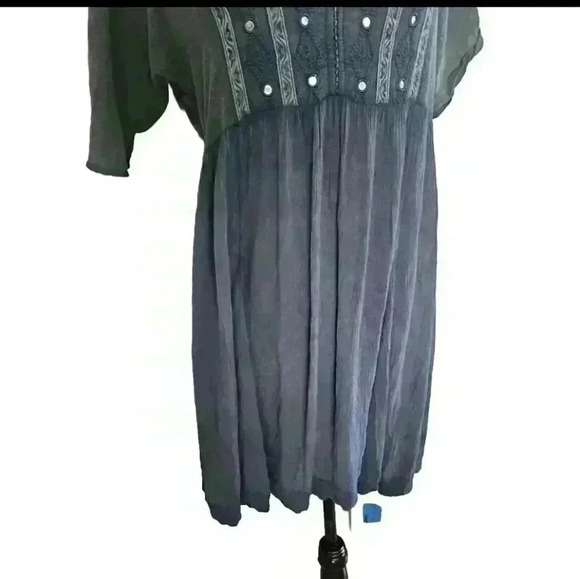 Free People Womens La Mamounia Boho Embroidered Midi Dress S - Picture 9 of 15